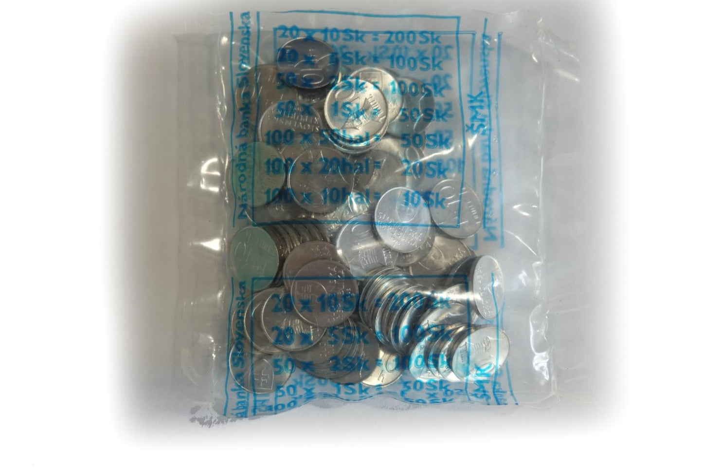 10 Halierov Set mincí 2000 v originál bankovom sáčku UNC