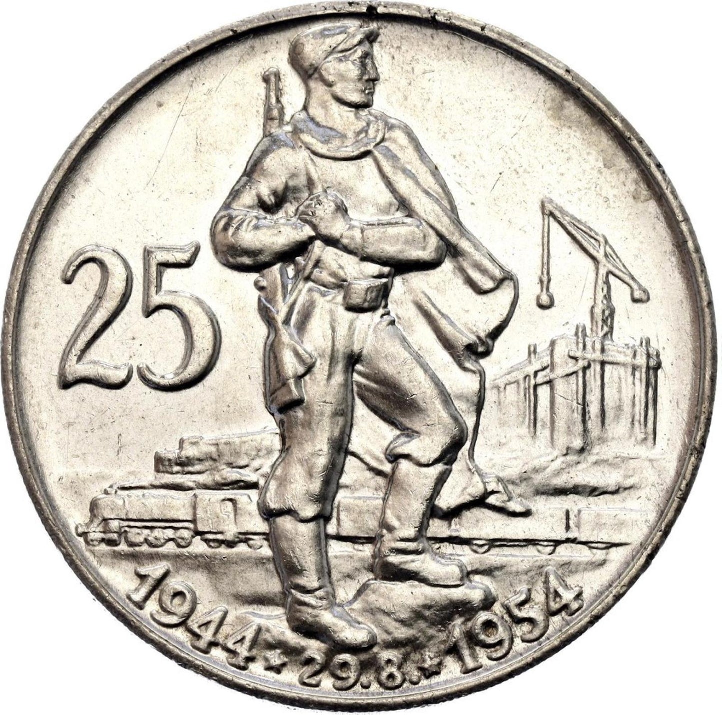 1954 / 25 kčs 10. výročie SNP
