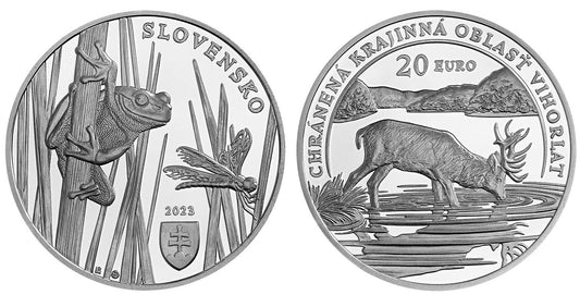 2023 / Strieborná minca 20€ proof - Chránená krajinná oblasť Vihorlat