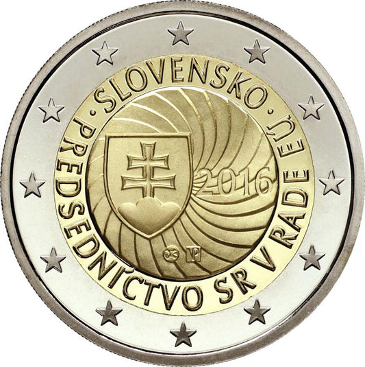 Slovensko 2 euro 2016 Prvé predsedníctvo Slovenskej republiky v Rade Európskej únie Karta