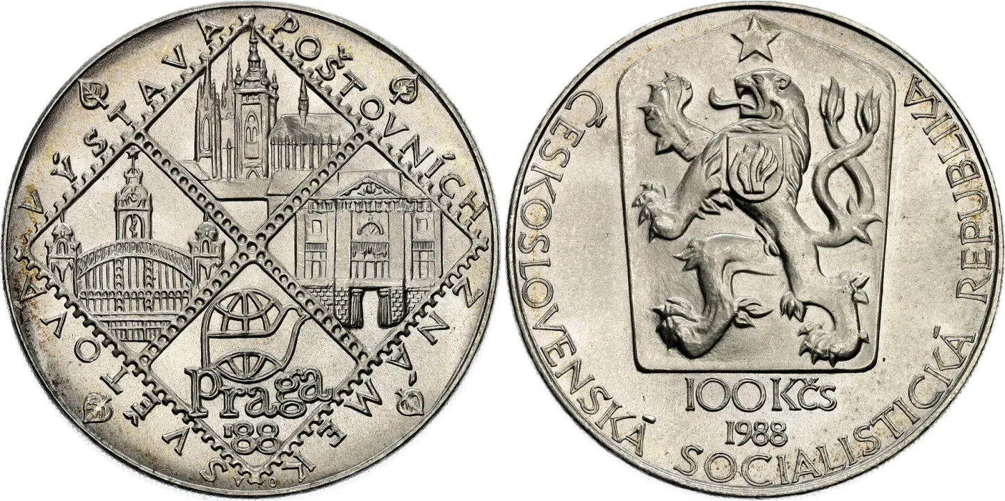 1988 / 100 kčs Svetová výstava poštovních známek