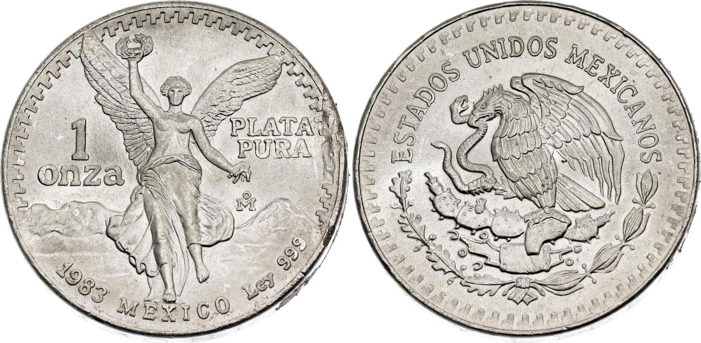Strieborná minca Mexico 1983 1 Onza