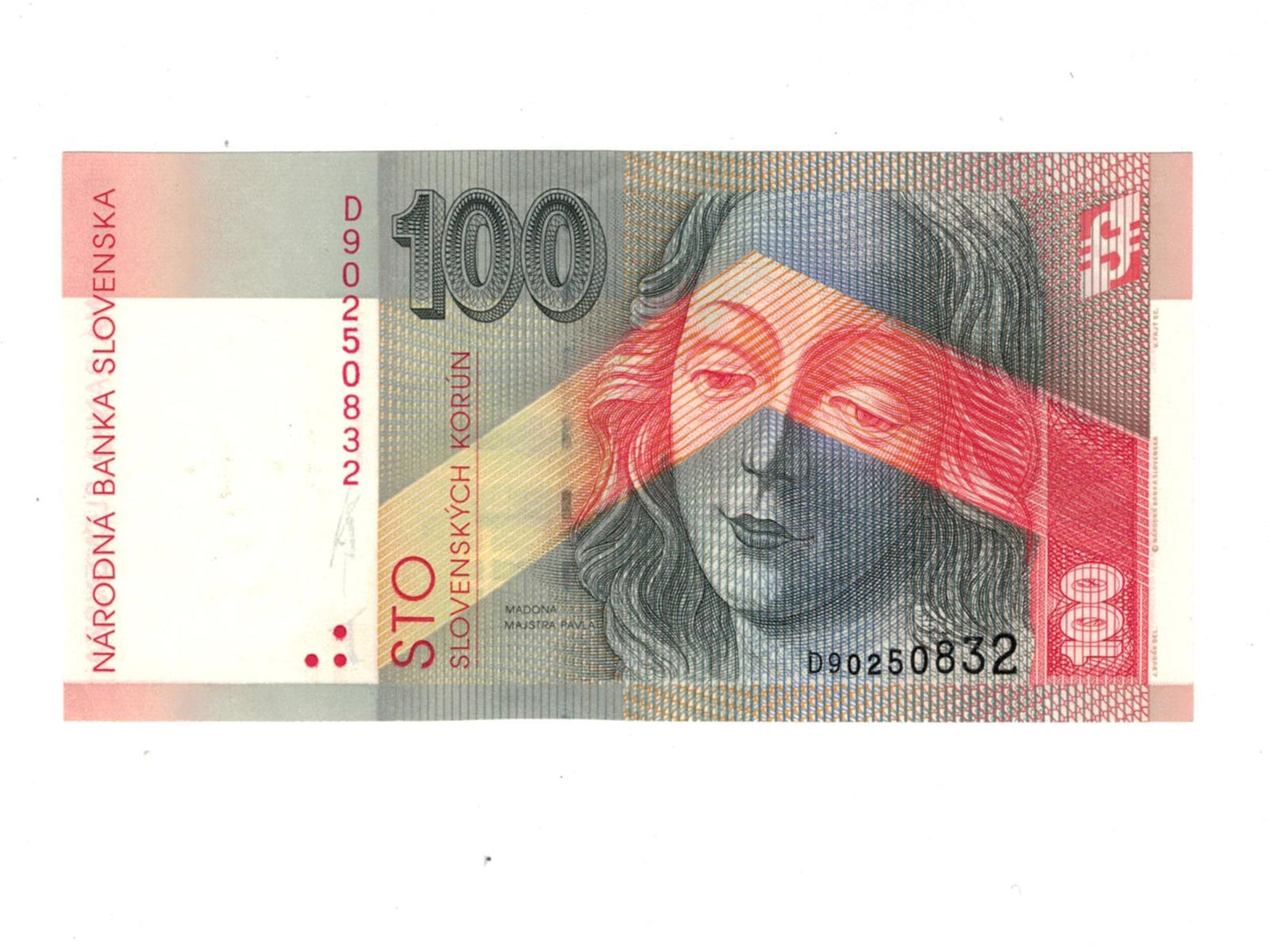 1997 100 korún slovenských Séria D UNC