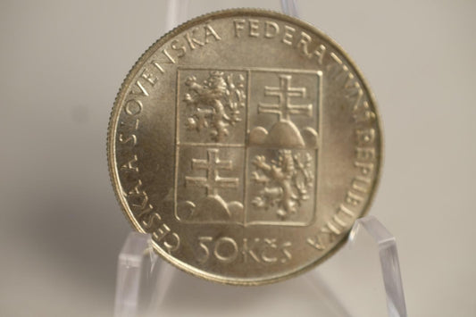 1991 50 Kčs - 1. český parník Bohemia - zahájenie plavby