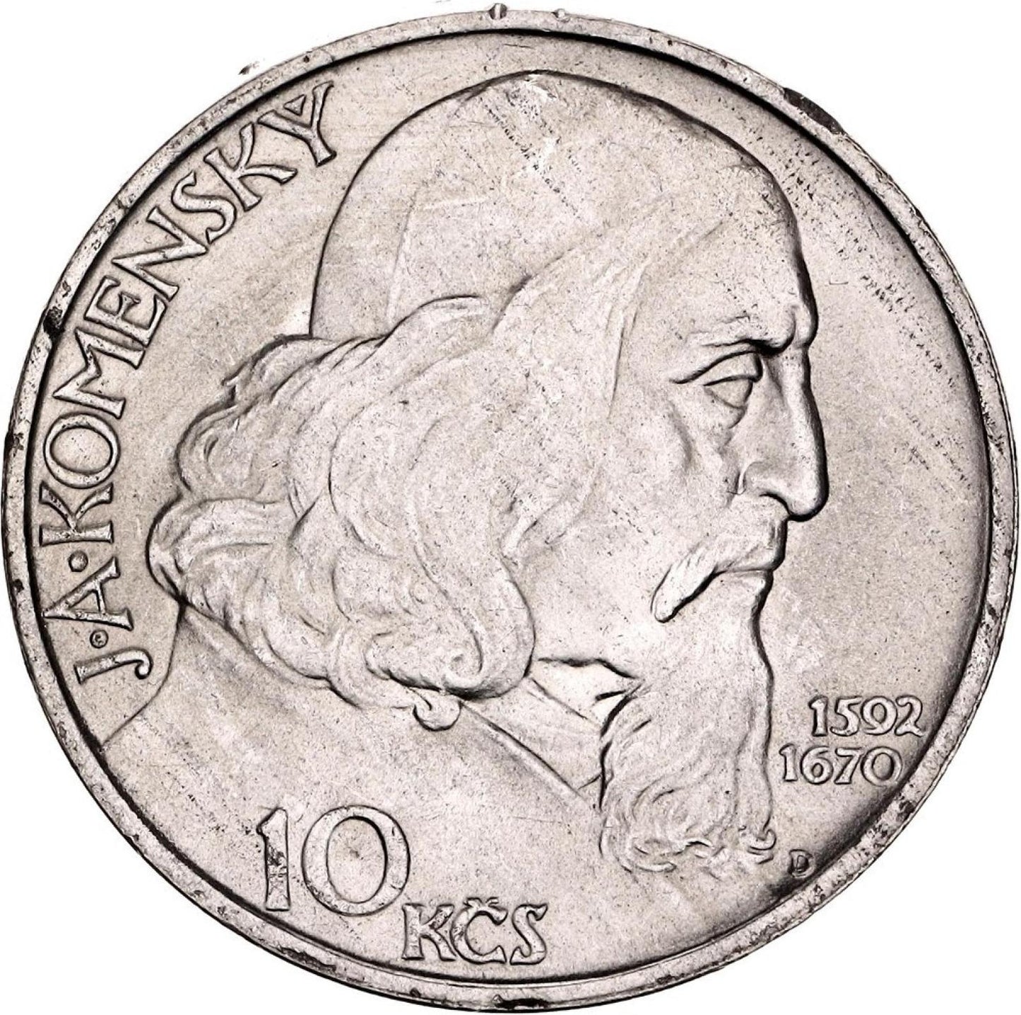 1957 10 Kčs -Komenský