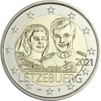 2021 2 EURO Luxembursko - Svadba