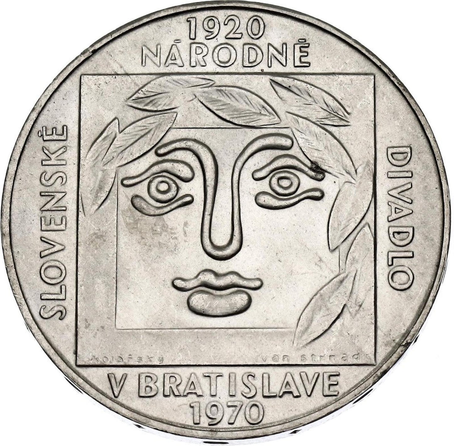 1970 / 25 Kčs - Výročie Slovenského národného divadla