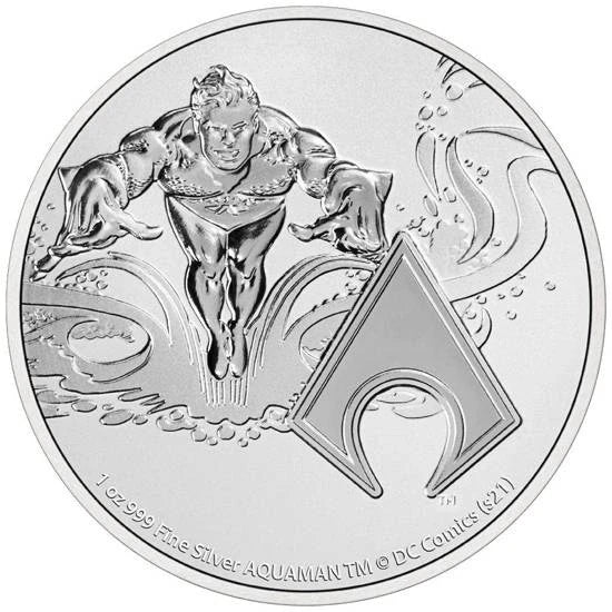 2022 2 Dollars Niue BU 1 Oz Ag Aquaman