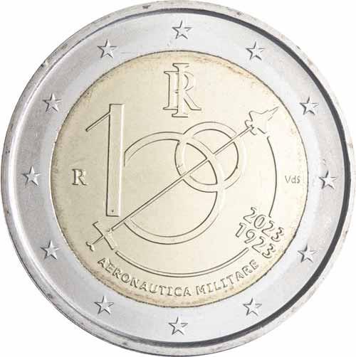 2023 Taliansko 2 eurá Letectvo