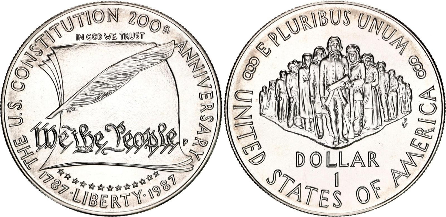 1987 1 Dollar s USA 200 Výročie ústavy