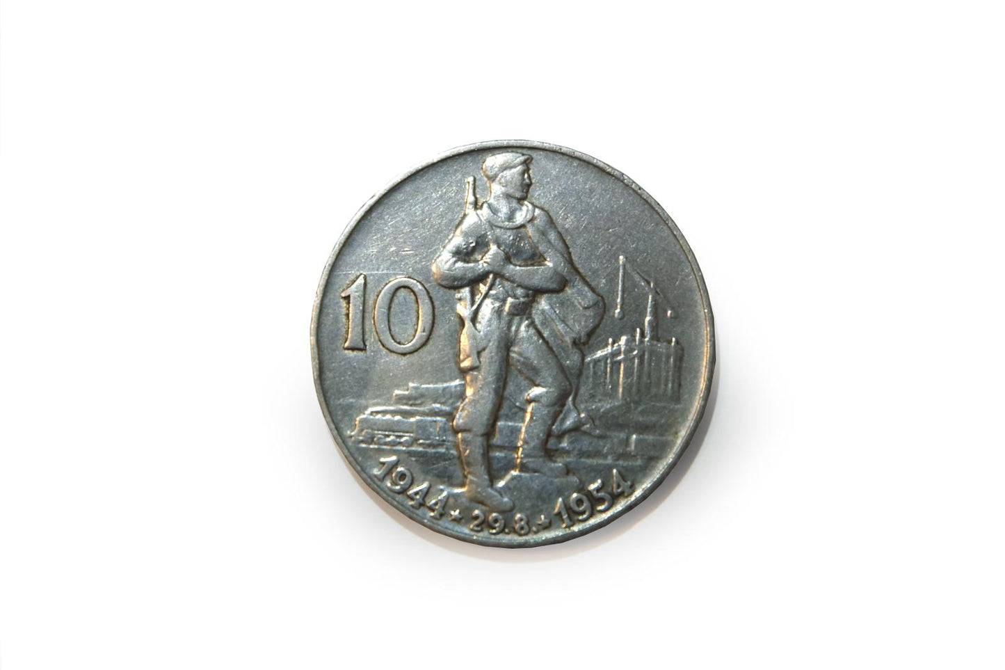 1954 10 kčs 10. výročie SNP