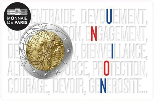 2020 Francúzsko 2 eurá karta Lekársky výskum