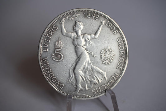 1908 František Jozef I. - 5 Koruna bz jubilejná