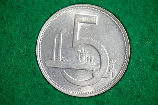 Vzácna 5 Koruna 1952 skúšobná razba ! UNC ORIGINáL!