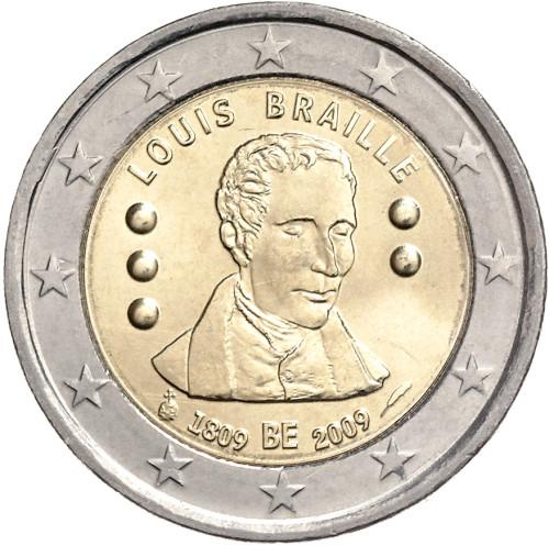 2009 2 EURO Belgicko - Louis Braille