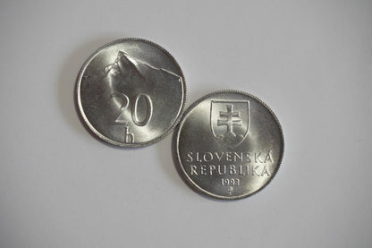 20 halierov Slovensko UNC 1993 - 2008