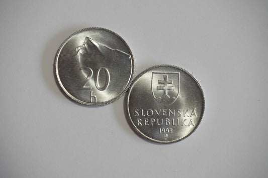 20 halierov Slovensko UNC 1993 - 2008