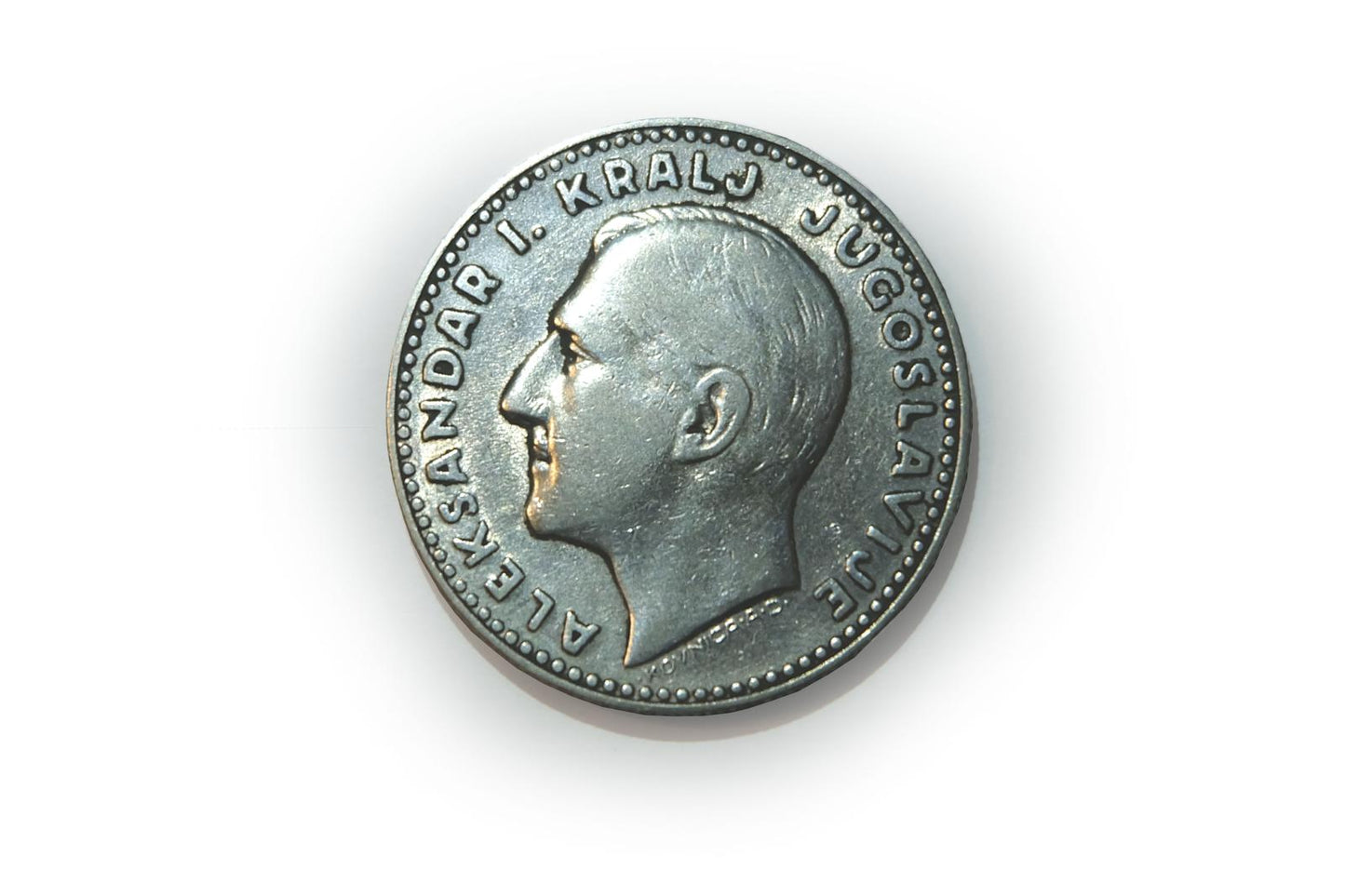 Strieborná Juhoslovanská minca 20 dinárov