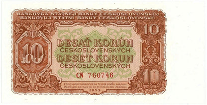 1953 10 Kčš séria CN UNC