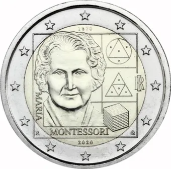 2020 2 EURO Taliansko - Maria Montessori