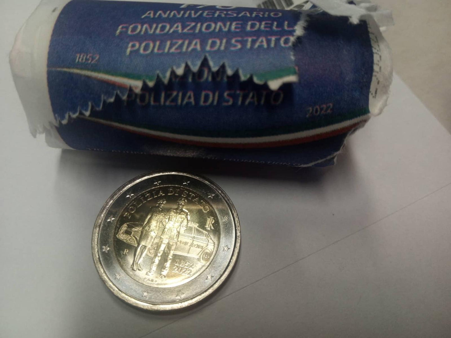 2022 Taliansko 2 eurá  Polícia