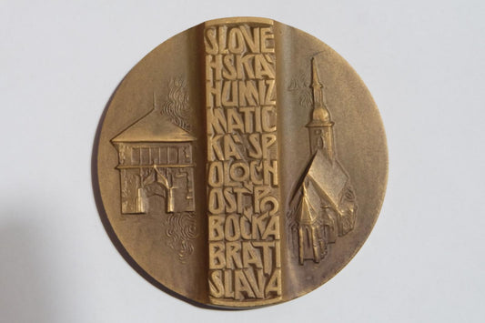 MEDAILA 1980 - Medaila pri príležitosti založenia medailérskeho klubu v Bratislave. S.N.S.