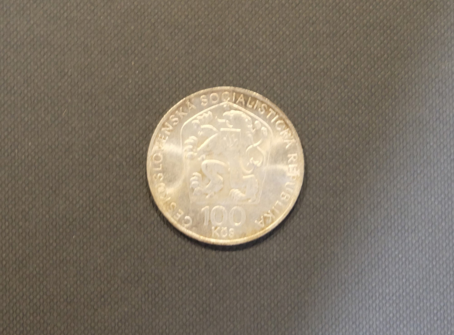 1974 Strieborná minca 100 Kčs B. Smetana 150. výročie