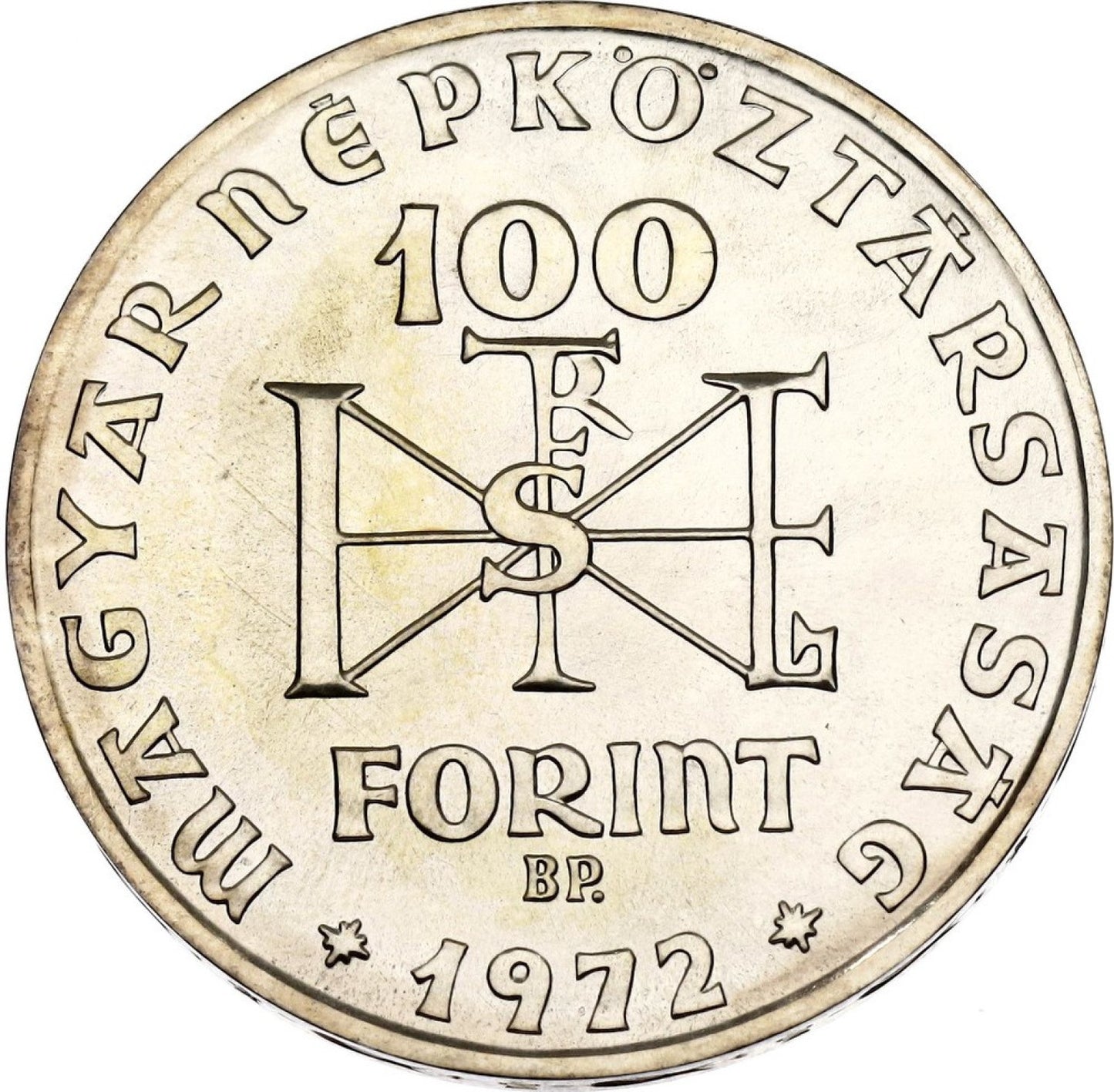 1972 100 FORINT 1000 výročie narodenia Sv. Štefana Uhorského Kráľa