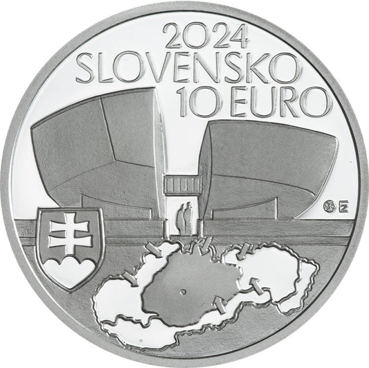 2024 10 EUR Strieborná minca SNP - 80. výročie Proof a BU