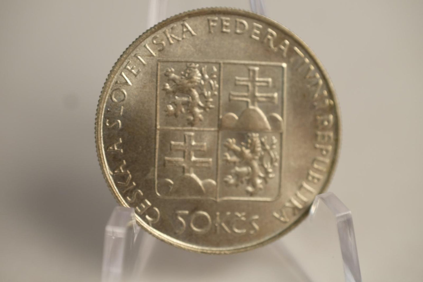 1991 50 Kčs  - 1. český parník Bohemia - zahájenie plavby