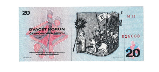 1970 20 kčs Séria M12 UNC