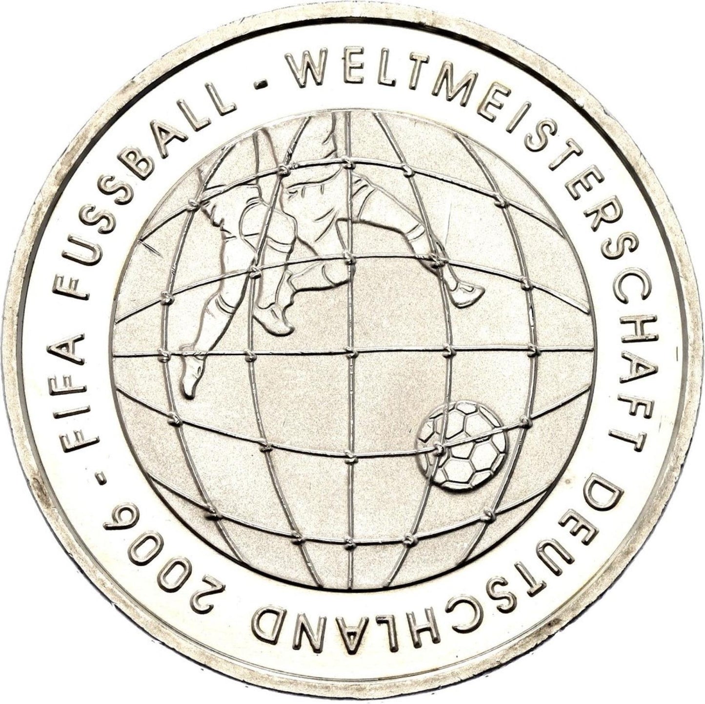 2005 A Nemecko strieborná 10 Euro Futbalový šampionát