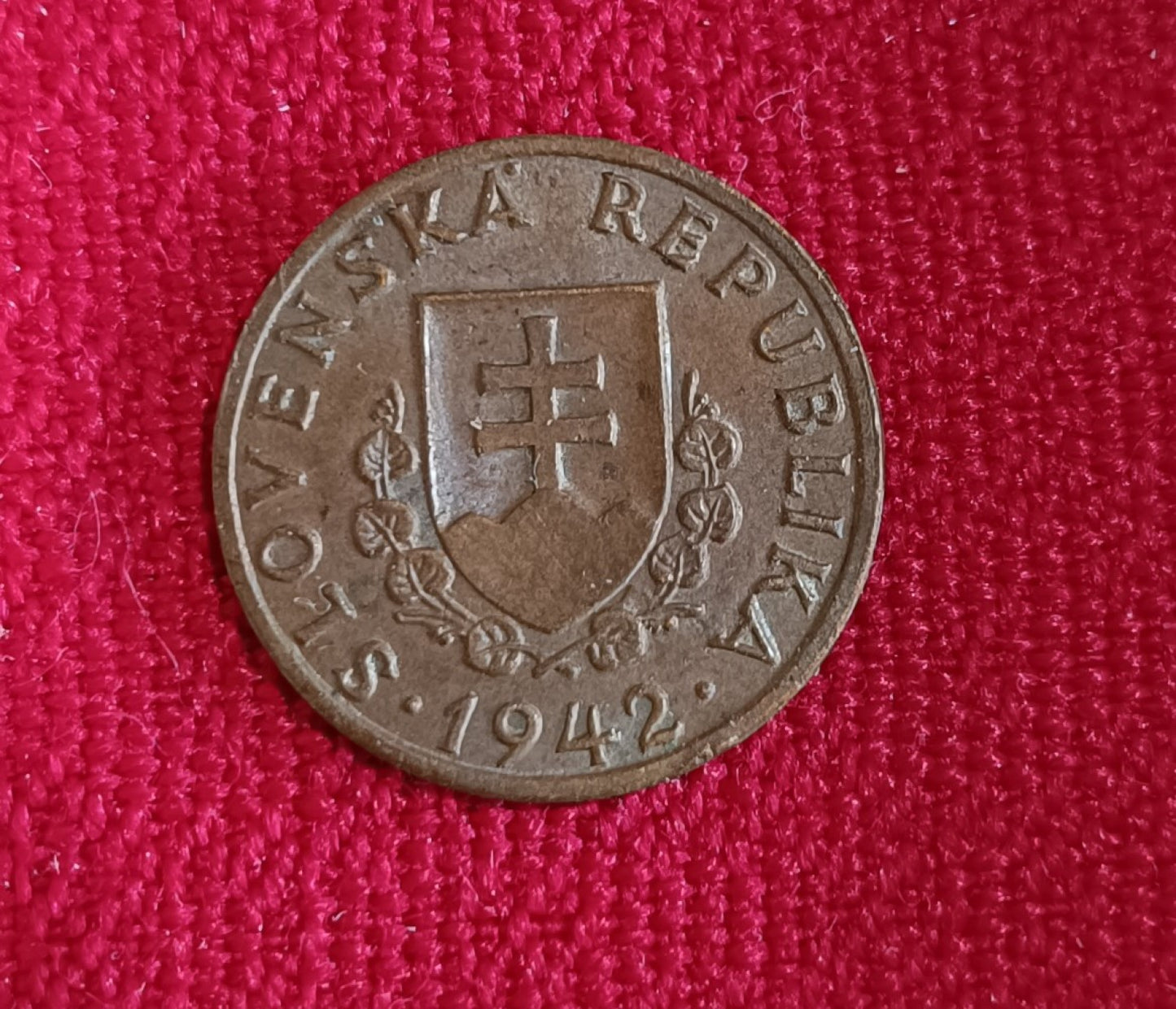 1942 20 Halierov CuZN Slovenský Štát UNC
