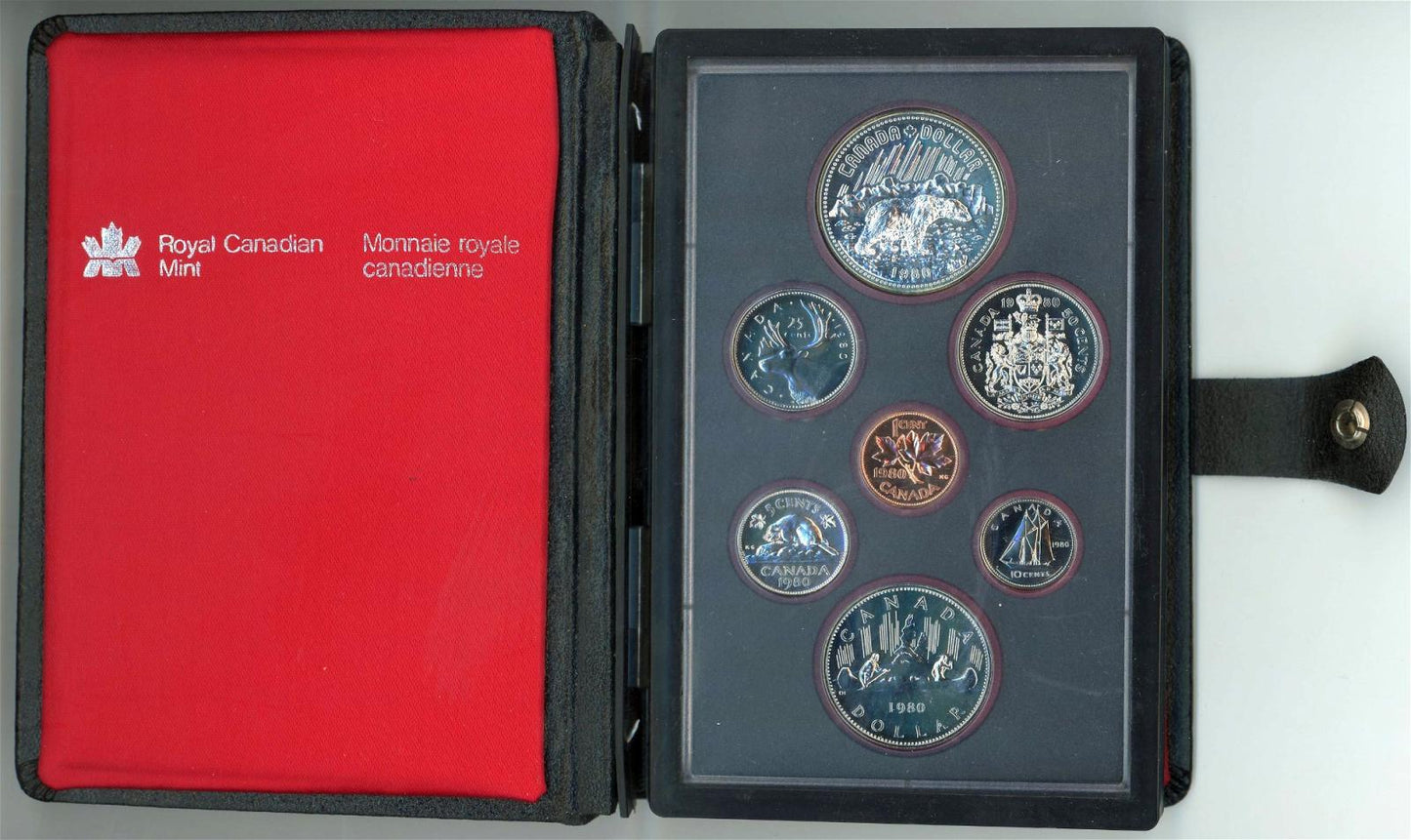 1980 Proof set mincí Kanada