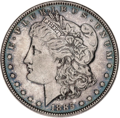 1885 Strieborná veľká minca Morgen dollar