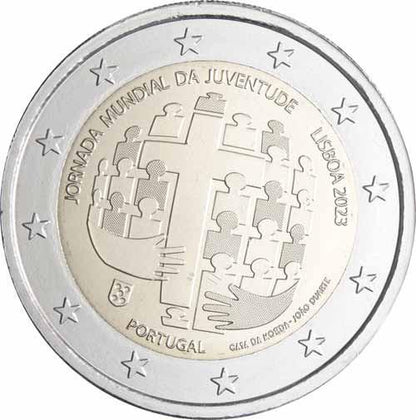 2023 Portugalsko 2 eurá Svetové dni mládeže
