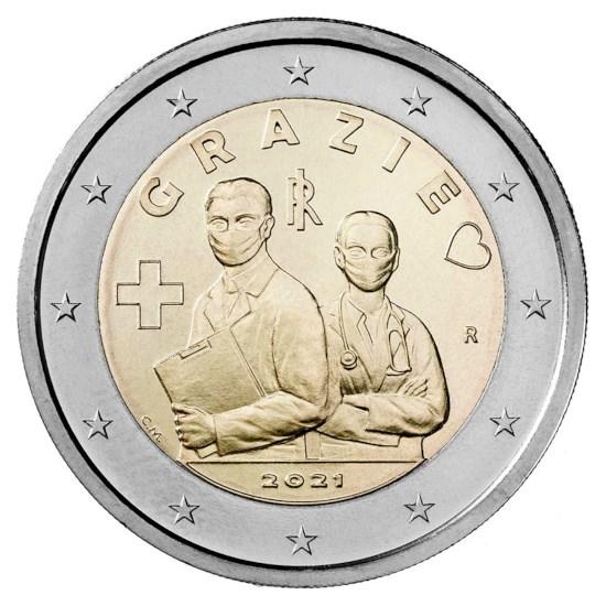 2021 Taliansko 2 eurá Grázie