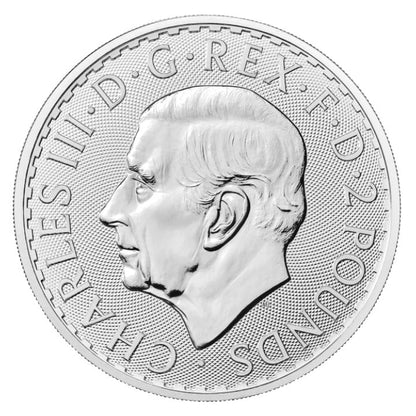 2023 2 Pounds AnglickoBU 1 Oz Ag Britannia (King CharlesIII)