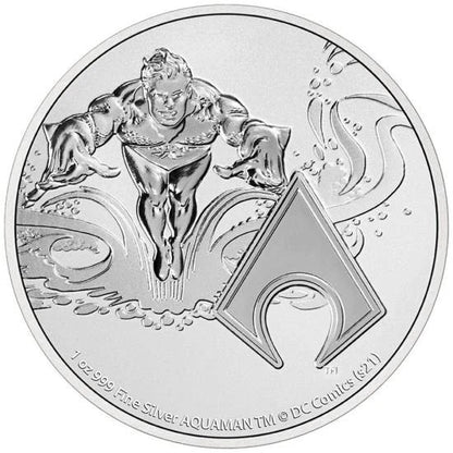 2022 2 Dollars Niue BU 1 Oz Ag Aquaman