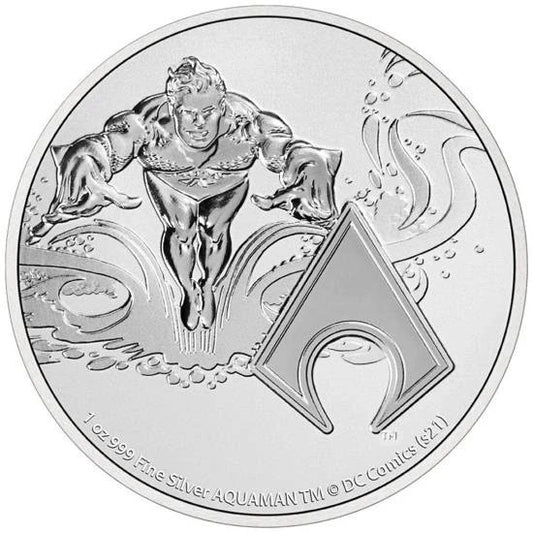 2022 2 Dollars Niue BU 1 Oz Ag Aquaman