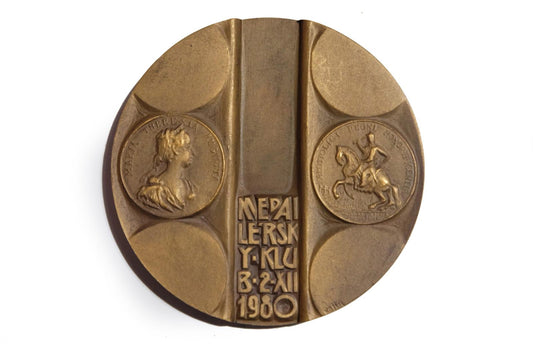 MEDAILA 1980 - Medaila pri príležitosti založenia medailérskeho klubu v Bratislave. S.N.S.