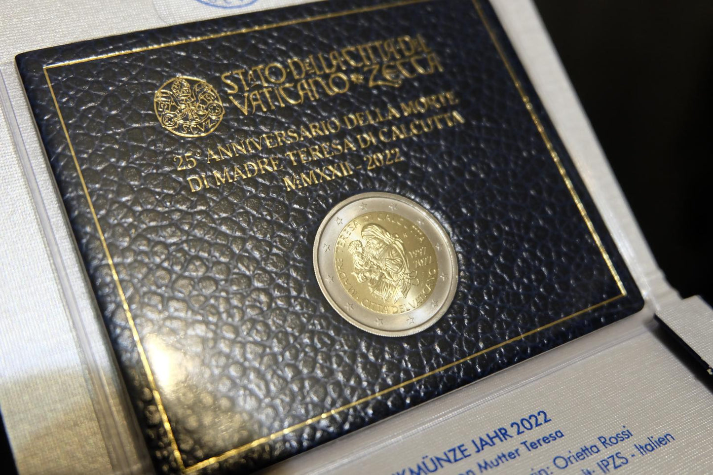 2022 Vatikán 2 euro Matka Tereza