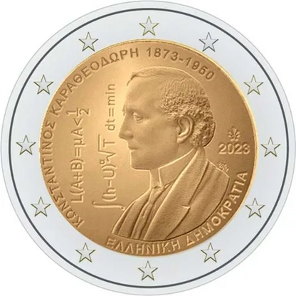 2023 Grécko 2 eurá Constantin Carathéodory