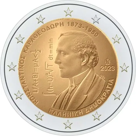 2023 Grécko 2 eurá Constantin Carathéodory