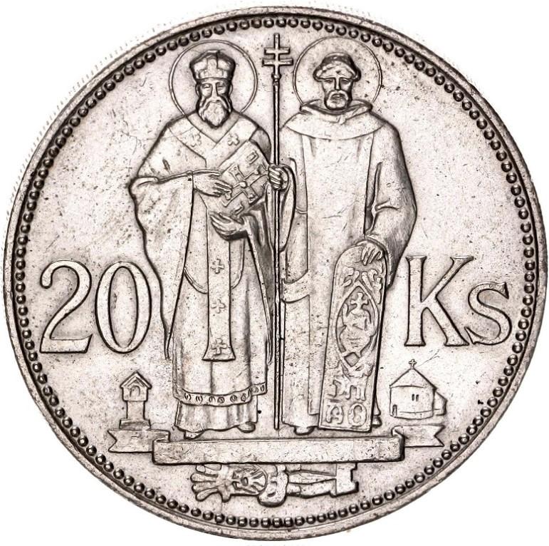 1941 /20 koruna Cyril a Metod