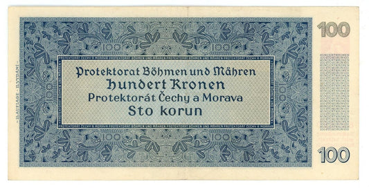 1940 100 korún protektorát Čechy a Morava 03 G