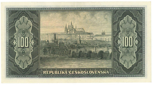 1945 100 korun Masaryk séria GF