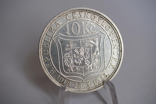 1928 / 10 kčs  Desáte výročí vzniku Československé republiky