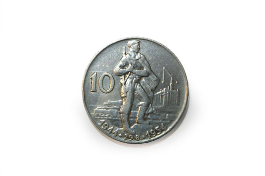 1954 10 kčs 10. výročie SNP