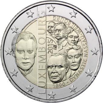 2015 2 Euro Luxembursko - Dynastia Nassau-Weilburg